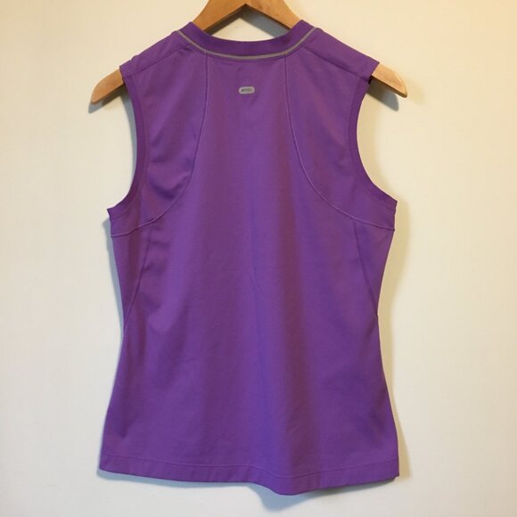 MEC Purple Sporty Muscle Shirt With Reflectors - Picture 3 of 13